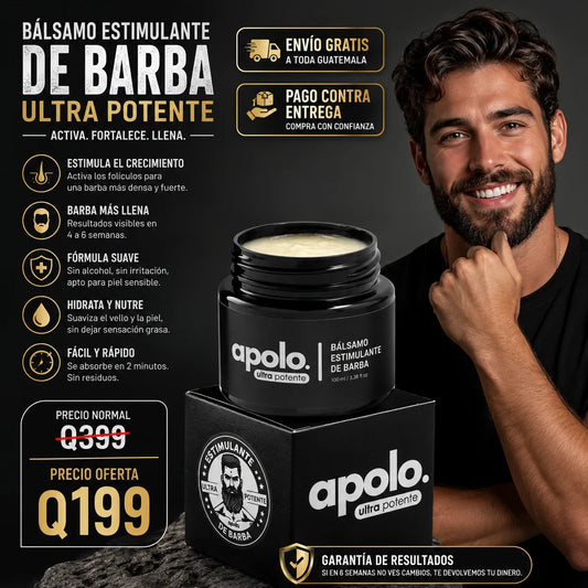 Bálsamo Apolo | Barba y bigote más densos, sin líquidos que resecan