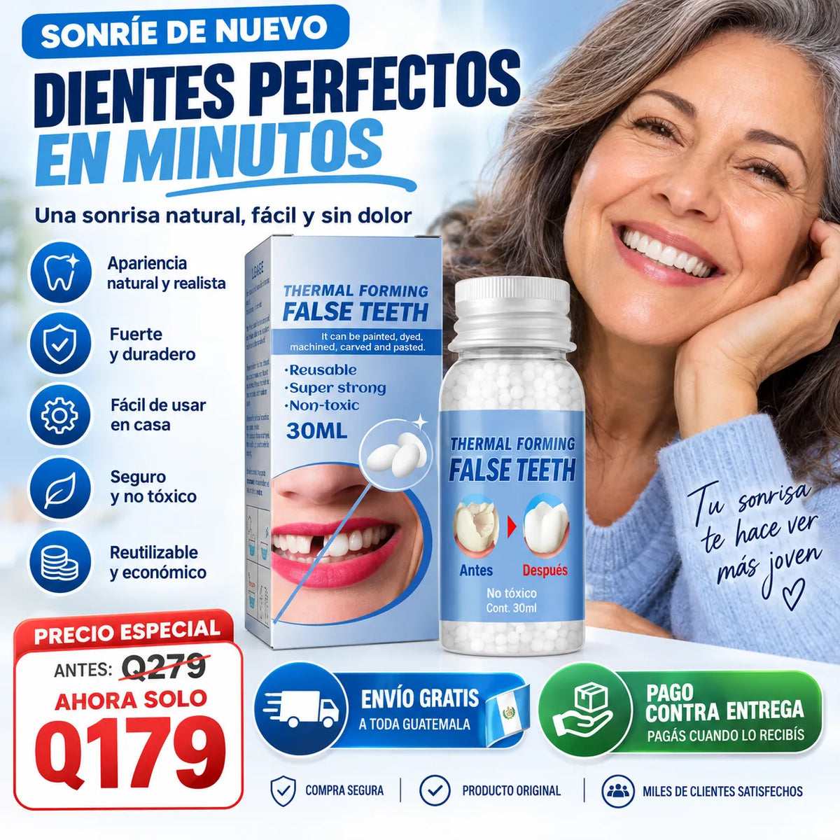 Kit de Reparación Dental - Arregla tu Sonrisa Hoy, Sin Cita