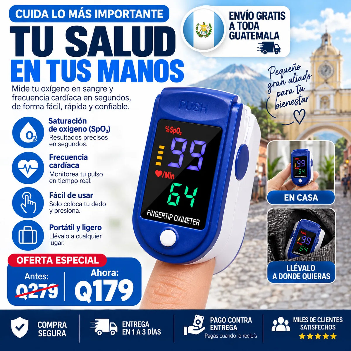 Oxímetro Digital para Toda la Familia