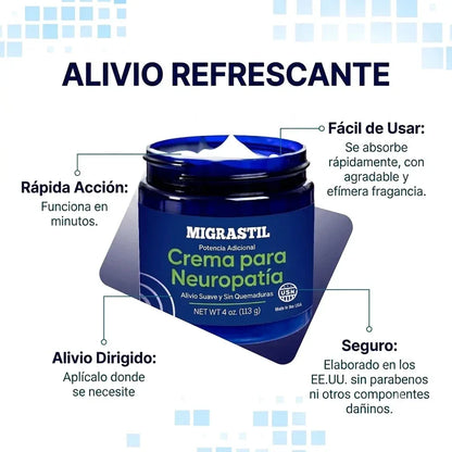 Neuropathy Cream - Alivio real para el ardor y hormigueo en tus pies.