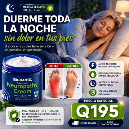 Neuropathy Cream - Alivio real para el ardor y hormigueo en tus pies.